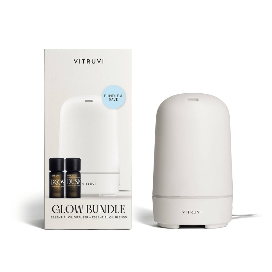 Vitruvi Glow Diffuser and Essential Oils Bundle Set