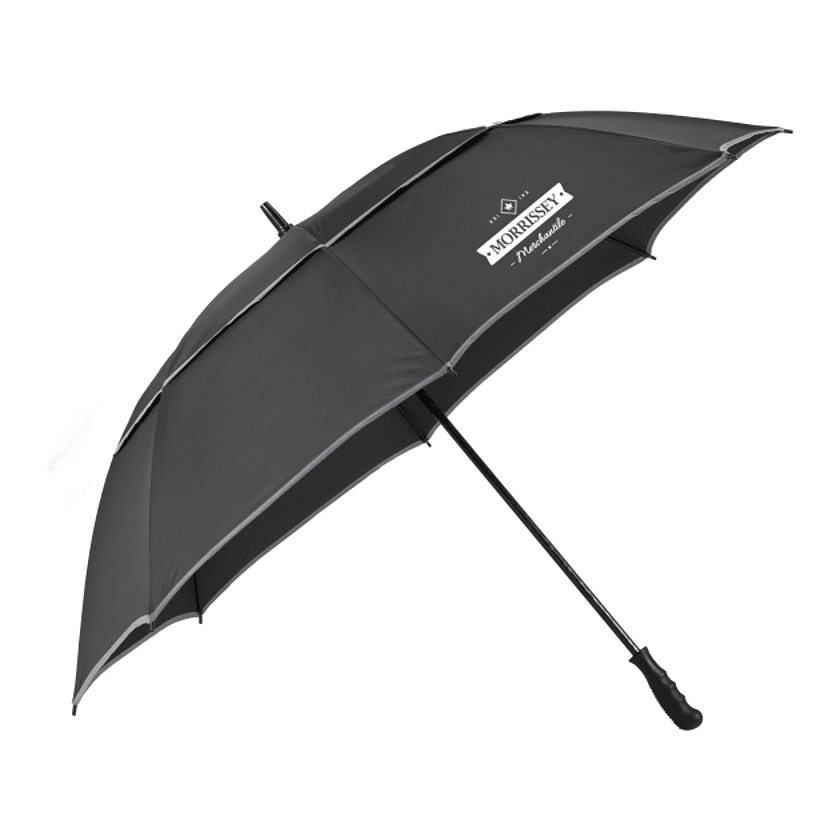 62" RPET Golf Umbrella w/ Reflective Trim