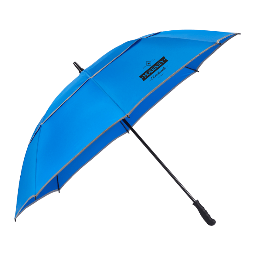 62" RPET Golf Umbrella w/ Reflective Trim