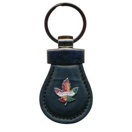 Leather Key Fob W/Custom Crest